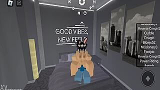 In Roblox world, characters engage in big tit sex with monster cocks