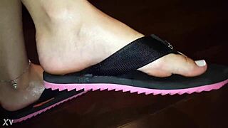 Luh Gives Intense Footjob With Her Sexy Feet