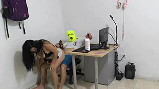 Dirty neighbor begs for huge cock in kinky roleplay