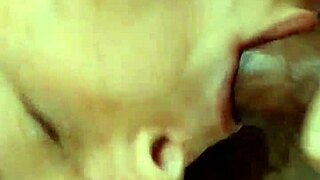 Old BBW blonde gets fucked by big black cock in interracial cuckold live stream, ending with cumshot.