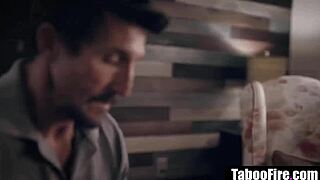 How does it feel getting double penetrated, stepdaughter?