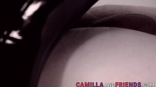 is that shemale in latex banging her boy?