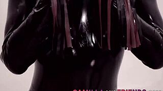 is that shemale in latex banging her boy?