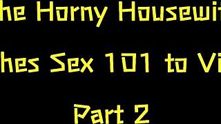 Horny Housewife Schools Virgins in Sex 101 With Dirty Talk, Wow!