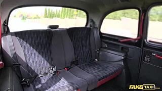 A girl in the fake taxi likes to work out with a cock