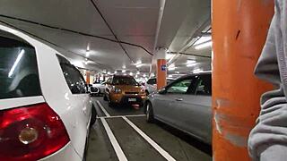 trashy kiwi slut shows pussy at mall and street