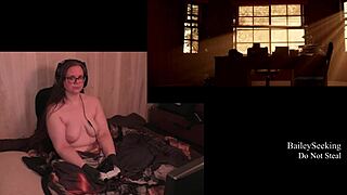 i'm playing naked through the quarry part 3, showing my big tits and ass