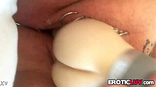 Horny Babe Toys Her Pierced Pussy With Dildo In Homemade Video