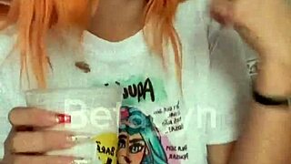 redhead teen takes deep anal with a hot creampie finish in bedroom