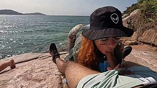 Great orgy on the beach with some sexy girls