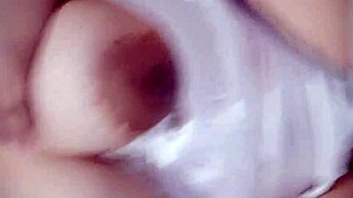 hot milf teases by fingering her wet pussy in solo homemade action