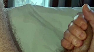 Woke up horny, jerked off with a massive load