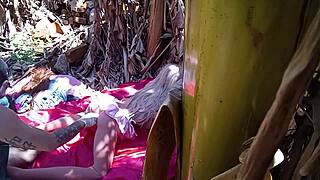 Latina Stepdaughter Toyed as Public Sex Doll