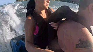 Jet Ski Madness on Guarujá Sea with Sexy Latina Teen