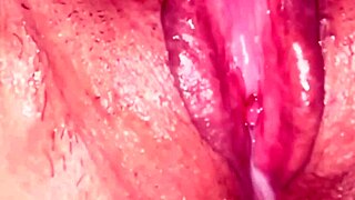 Wow, today's creampie in this amateur pink pussy, just 25 days after virginity loss...