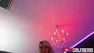 Hot Luna Luxe rocks gothic outfit for intense face fucking.