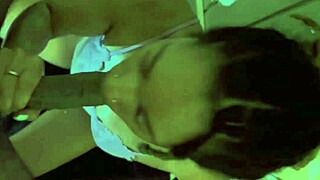 POV China gagging on huge dick with intense deepthroat action