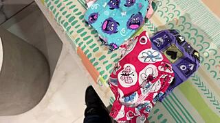 Pervert dad fondles stepdaughter's ass, fucks her deeply