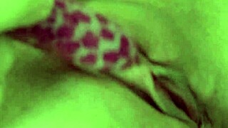 Brunette MILF Masturbates In Black Stockings With Anal Fingering