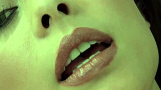 Brunette MILF Masturbates In Black Stockings With Anal Fingering