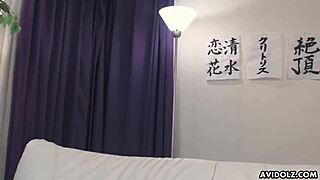 Japanese Girl Renka Shimizu Sucking Cock and Writing Uncensored in Wild Scene