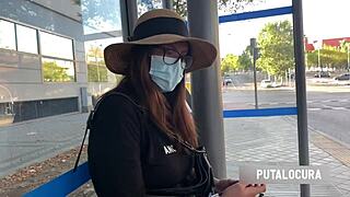 Putalocura, um, Camila Bow caught by Torbe, swallows his nasty load, y'know?