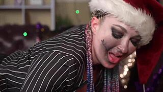 Hey, check this Xxx-mas lesbian anal toy fun! 🎅🔥