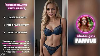 Hot AI-generated babes posing in lingerie collection