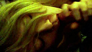 Amateur Blonde Delivers Sloppy Blowjob in Homemade Video Clip
