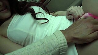 just caught this japanese mature milf on secret car video