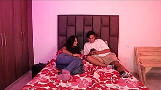 Mishell Gets Fucked by Boyfriend for Losing Game! Watch Her First Time Creampie in POV!