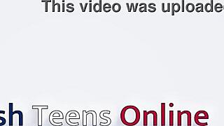 real 18 year old teases with oily handjob skills