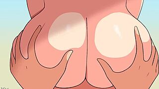 Hey, wanna see Uzaki Hana's hot beach sex with epic titty action?