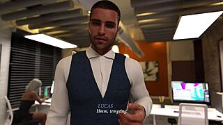 Let's play sex adventures with this office slut for blowjobs and cumshots