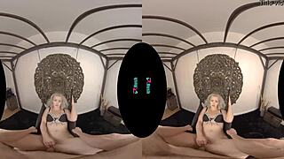 Sexy blonde Kay Carter tries the sex swing for cum in mouth