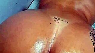 naughty wife in lingerie gives ass to big cock while husband watches