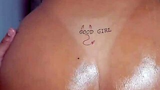 naughty wife in lingerie gives ass to big cock while husband watches