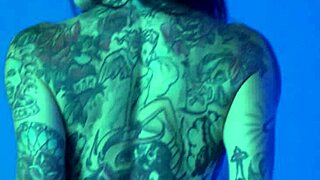 Petite Busty Milf Joanna Angel Slips Out of Colorful Neon Lingerie for Solo Tease