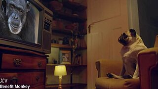 Perfect Blonde Candee Licious in Lingerie Flaunts Big Ass and Natural Tits for Benefit Monkey