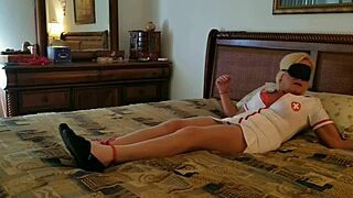 hey, wanna join nurse playtime with a blindfolded blonde slut?