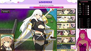 Vtuber lewdneko is playing evenicle, an adult game - Vtuber