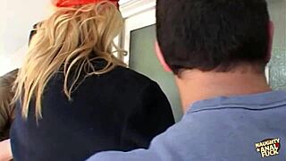 Blonde Construction Worker Takes Three Cocks and Three Anal Creampies with Ease!