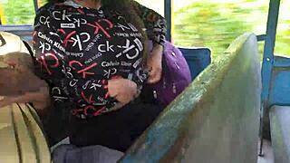 a milf on the bus gets touched by a stranger and ends up doing crazy things