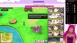 Vtuber lewdneko is playing evenicle, an adult game - Vtuber