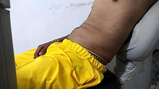 hey, this latina student is so kinky, pulling out her big dick in homemade video 😏