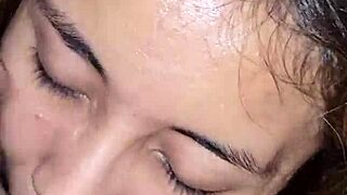 I cum in her mouth after intense oral sex with cum swallowing