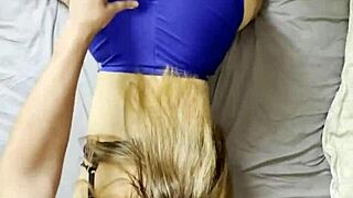 pov fucking an 18 year old with big ass, shorts stay on