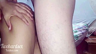 jovencita says her tight ass can't handle it, but i gave her all my cum in anal sex 😏💦