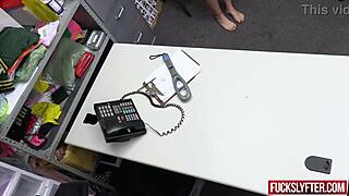 hey, is this innocent teen really that shy or just playing while screwing?