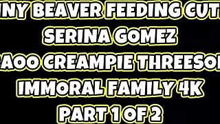 Duck Feeding Leads to Dick Sucking for Serina. She Swallows Dean’s Cream in Hot Homemade Threesome.